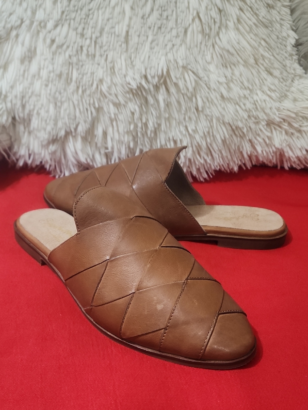 Seychelles Brown To Die For Leather Slip-On Mules